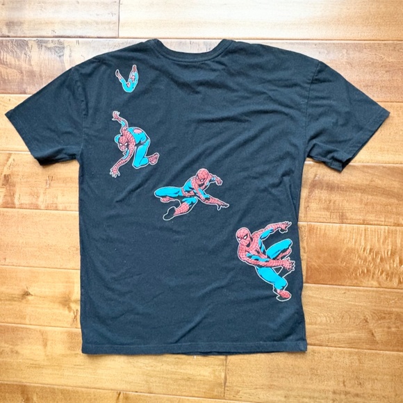 Marvel Spiderman Boys' Graphics T-Shirt, Spidey Bold Diagonal Action Poses XL - Picture 3 of 4